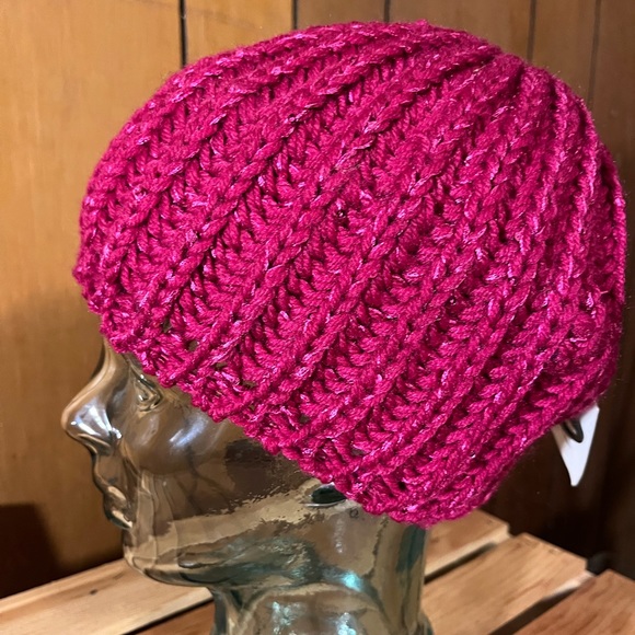 Pink Violet Cable-Knit Tam - Picture 3 of 14
